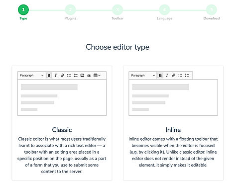 Choose Editor Type