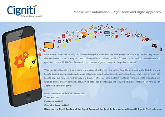 Mobile Test Automation - Right Tools and Right Approach