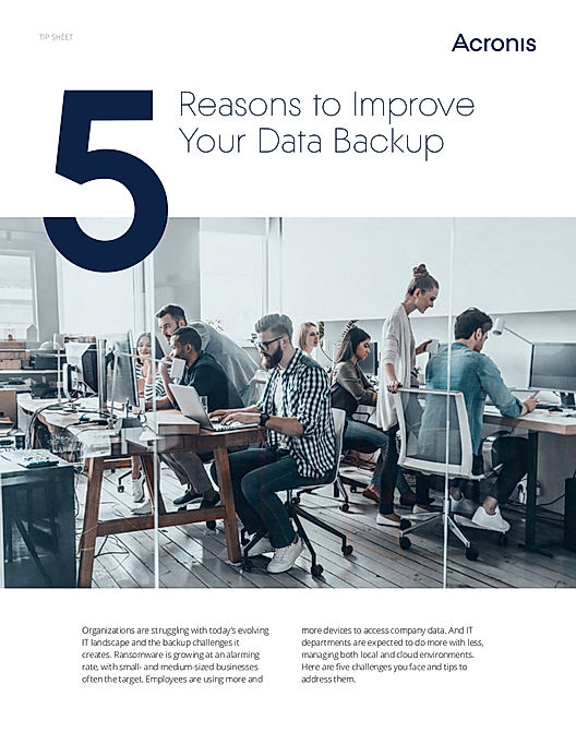 5 Reasons to Improve Your Data Backup